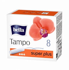 Tampo bella super plus Тампоны женские гигиенические без аппликатора premium comfort, 8 шт