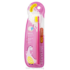 Revyline Kids S4800 Зубная щетка для детей от 3 до 12 лет (6610 розовый)