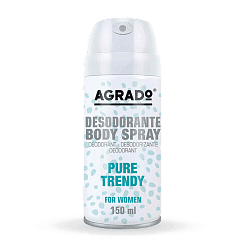 AGRADO Дезодорант спрей для тела СТИЛЬНАЯ СВЕЖЕСТЬ женский/ Pure Trendy Body Spray Deodorant for women, 150 мл