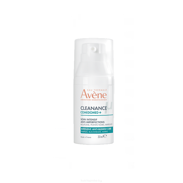 AVENE CLEANANCE COMEDOMED+ Интенсивный концентрат для проблемной кожи, склонной к акне для ухода за кожей детей с 9 лет и взрослых 30 мл