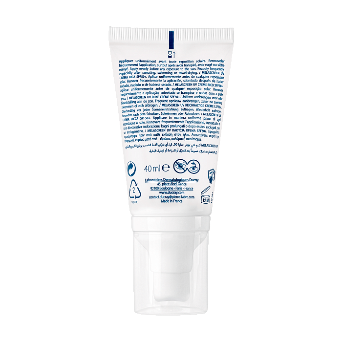 DUCRAY MELASCREEN UV Питательный фотозащитный крем SPF 50+ 40 мл