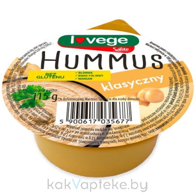 Паста Хумус с нутом и тахини. Хумус классический 115 г