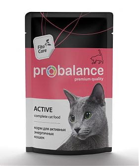 ProBalance Active корм для активных кошек (пауч), 85г