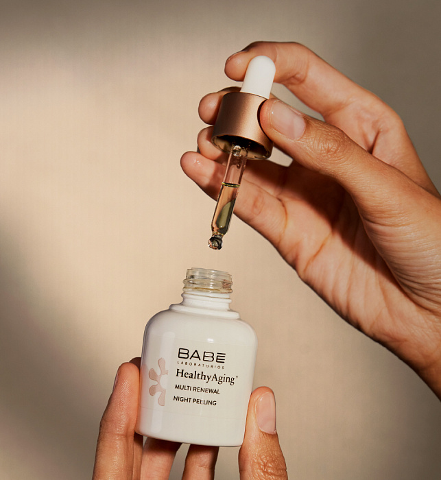 LABORATORIOS ВАВЕ Healthy Aging+ Мультиобновляющая ночная пилинг-сыворотка / MULTI RENEWAL NIGHT PEELING, 30 мл