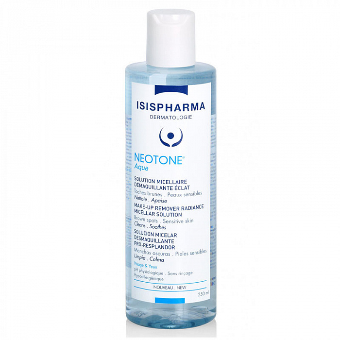 ISISPHARMA NEOTONE Aqua Мицеллярный раствор очищающий, осветляющий, 250 мл