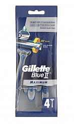 Gillette Blue II Maximum Бритва одноразовая 4 шт