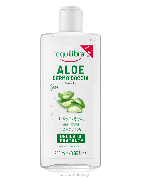 EQUILIBRA АЛОЭ Гель для душа 265 мл