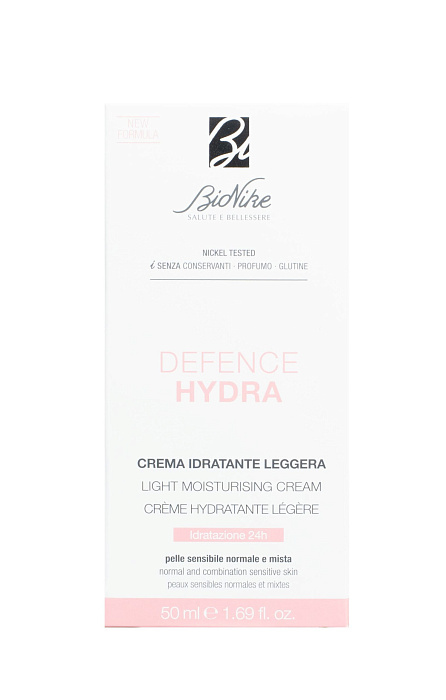 BioNike Крем увлажняющий для лица DEFENCE HYDRA light moisturising cream, 50 мл