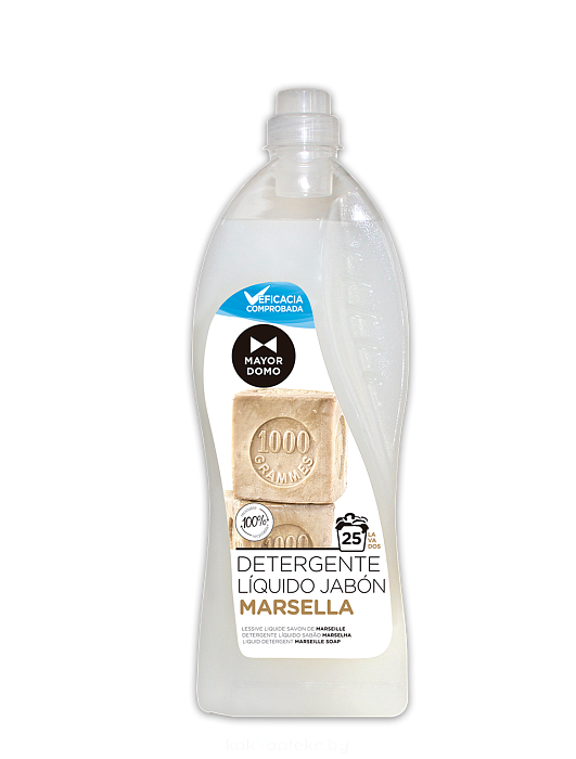 MAYORDOMO Жидкое моющее средство для стирки белья МАРСЕЛЬСКОЕ МЫЛО / LIQUID DETERGENT MARSEILLE SOAP, 1500мл