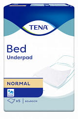 TENA Простыни (пеленки) впитывающие  Bed Underpad Normal 60x90, 5 шт.