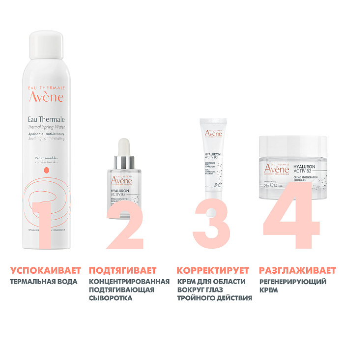 AVENE HYALURON ACTIV B3 Комплексный регенерирующий дневной крем 50 мл