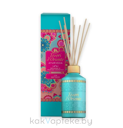 Tesori d’Oriente Ароматический диффузор с палочками «АЮРВЕДА», 200 мл