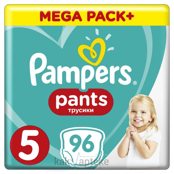 PAMPERS Pants Детские одноразовые подгузники-трусики для мальчиков и девочек Junior , 96шт