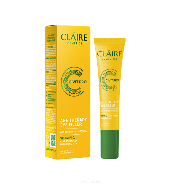CLAIRE COSMETICS C-VIT PRO Крем-филлер для кожи вокруг глаз AGE THERAPY, 15 мл