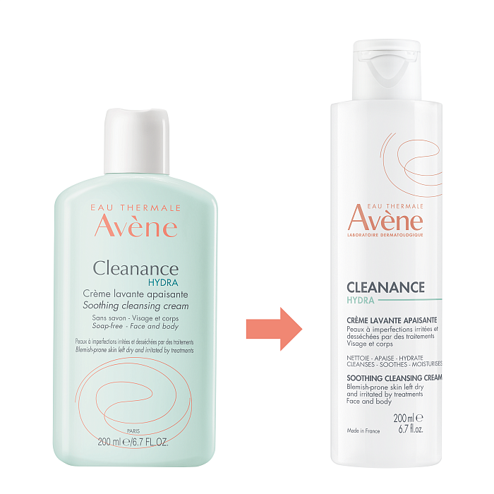 AVENE CLEANANCE HYDRA Очищающий успокаивающий крем для проблемной кожи 200 мл