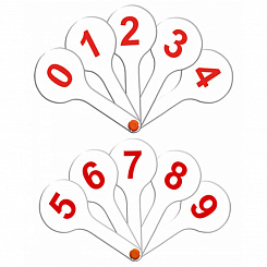 Стамм Веер-касса цифр от 0 до 9