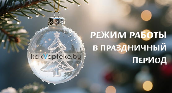 График работы интернет-магазина KakVapteke в период с 25.12.25 по 02.01.26
