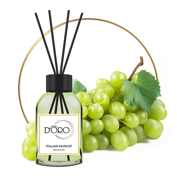 Gamma D'ORO Аромадиффузор для помещений Итальянский мускат 100 мл ITALIAN MUSCAT