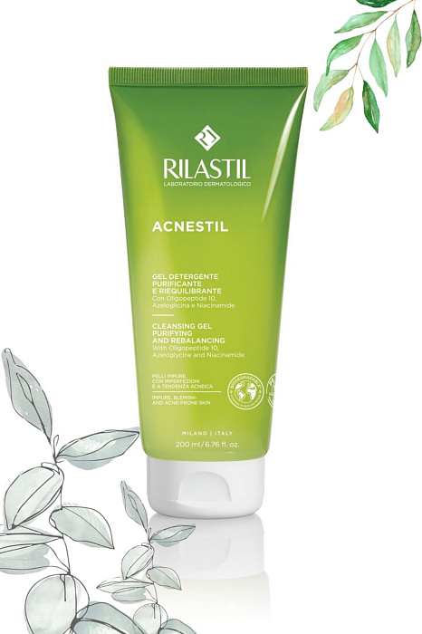 Rilastil ACNESTIL Очищающий гель восстанавливающий баланс, 200 мл