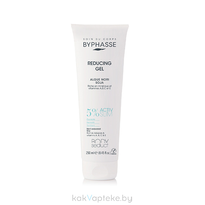 BYPHASSE Крем-гель для тела подтягивающий BODY SEDUCT с экстрактом водорослей и соей, 250 мл