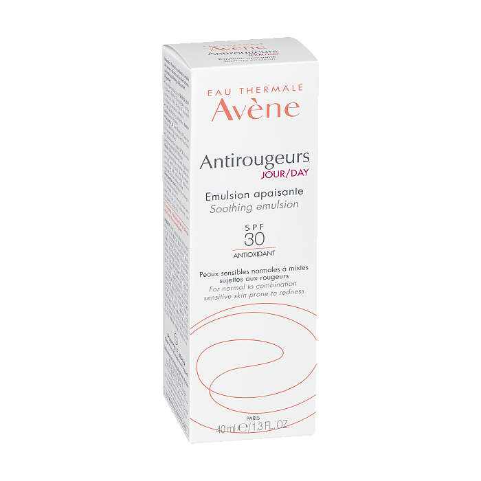 AVENE Antirougeurs Jour Дневная увлажняющая эмульсия SPF 30, 40 мл