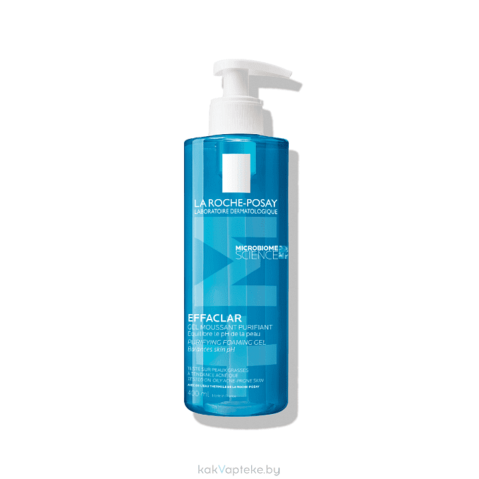 La Roche-Posay Effaclar 
Гель очищающий пенящийся для жирной чувствительной кожи 400 мл