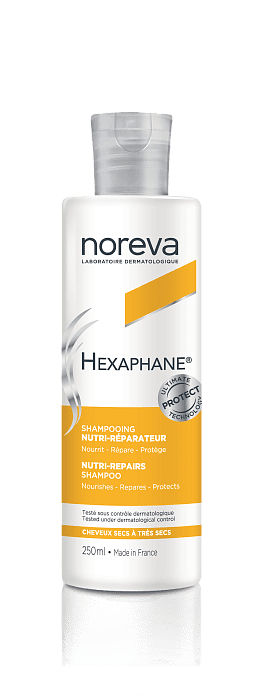 NOREVA ГЕКСАФАН Восстанавливающий питательный шампунь для сухих и поврежденных волос, 250 мл