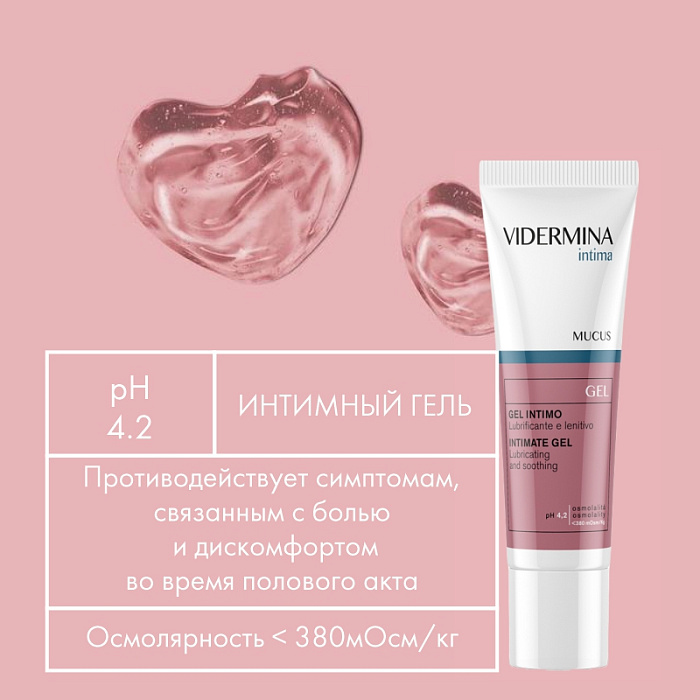 Vidermina intima Увлажняющий защитный интимный гель 30 мл