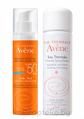 Avene Набор (Солнц. флюид SPF50+  AVENE 50мл + Термальная вода Авен успок. 50 мл) Avene Набор (Солнц. флюид SPF50+  AVENE 50мл + Термальная вода Авен успок. 50 мл)