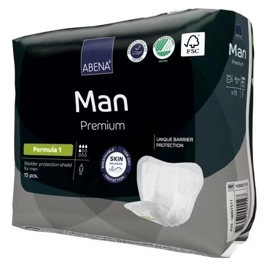 Abena Man Premium Прокладки одноразовые для взрослых (урологические) Formula 1, 15 шт