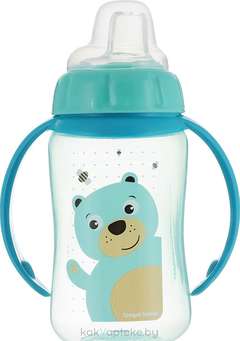 Canpol babies Поильник (обучающий с силиконовым носиком, "Cute Animals" 6+, 320 мл) арт.56/512_tur