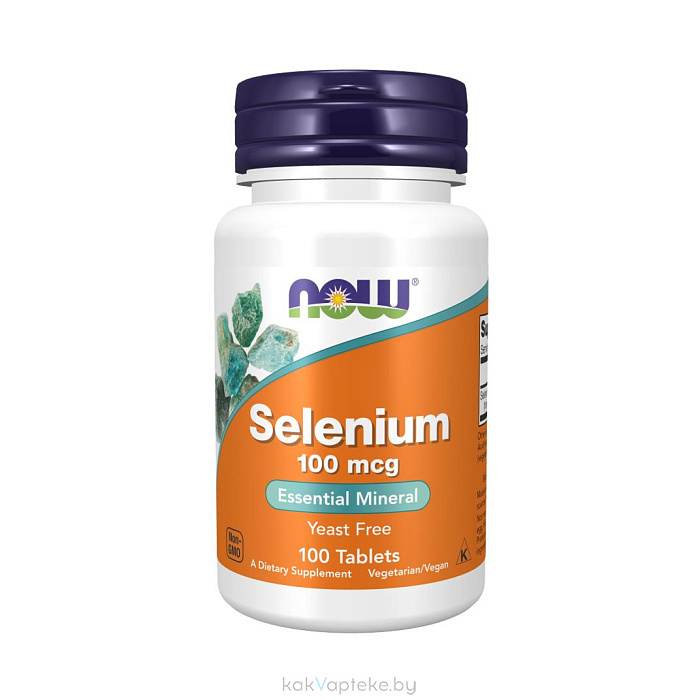 БАД "NOW Селен 100 мкг" таблетки №100