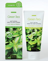 Jigott Natural Очищающая пенка с экстрактом зелёного чая, 180 мл