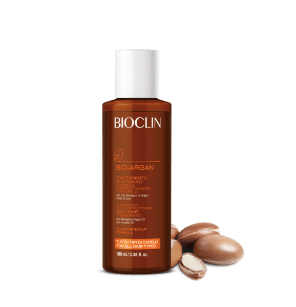 BIOCLIN BIO-ARGAN Питающая и восстанавливающая эмульсия для ежедневного ухода  для всех типов волос, 100 мл
