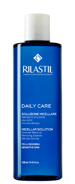 Rilastil DAILY CARE Мицеллярная вода для снятия макияжа с лица и глаз для чувствительной кожи, 250 мл
