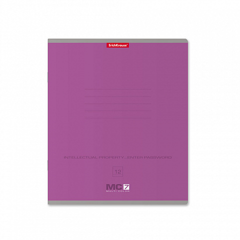 ErichKrause  Тетрадь ученическая 12л MC-7 ассорти, линейка 56291