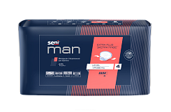 SENI MAN вкладыши специальные для мужчин EXTRA PLUS LEVEL 4 (экстра плюс уровень 4) 15 шт