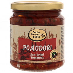Cento Percento ВЯЛЕНЫЕ ТОМАТЫ (Sun-dried Tomatoes), 280г ,