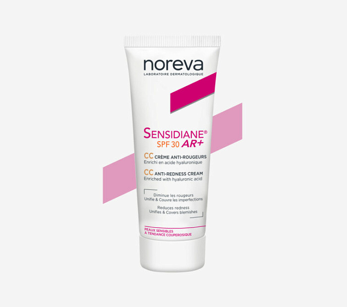 NOREVA СЕНСИДИАН AR+ СС крем для чувствительной кожи SPF 30 светлый тон, 40 мл