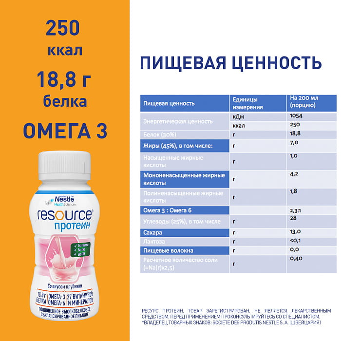ᐅ Ресурс Протеин (Resource Protein) Специализированная пищевая ...