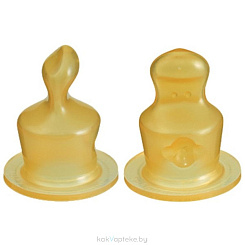 Сanpol babies Соска мол. латексная (ортодонтическая 2шт.  ( быстр.поток блистр) 23/103