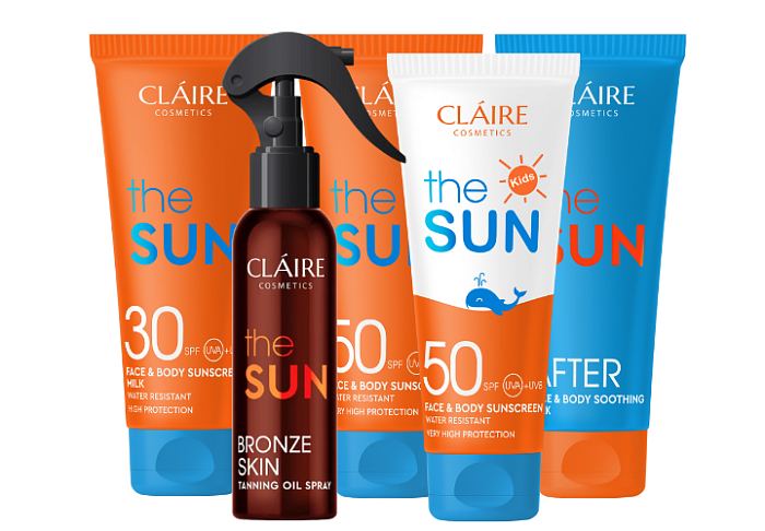 CLAIRE COSMETICS THE SUN Солнцезащитный крем для детей водостойкий SPF50, 200 мл