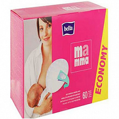 Bella MAMMA Вкладыши лактационные на липучке, 60 шт
