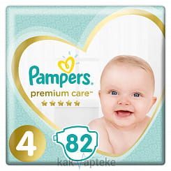PAMPERS Premium Care Детские одноразовые подгузники Maxi, 82шт