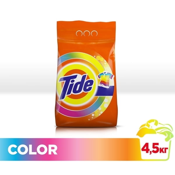TIDE Автомат Color Средство моющее синтетическое порошкообразное, 4,5 кг