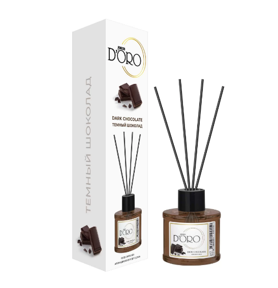 Gamma D'ORO Аромадиффузор для дома Тёмный шоколад 100 мл DARK CHOCOLATE
