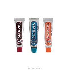 Marvis Набор №2: Зубная паста Мята и имбирь, Зубная паста Свежая мята, Зубная паста Черный лес