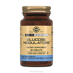 Solgar Модуляторы глюкозы, БАД таблетки  №60