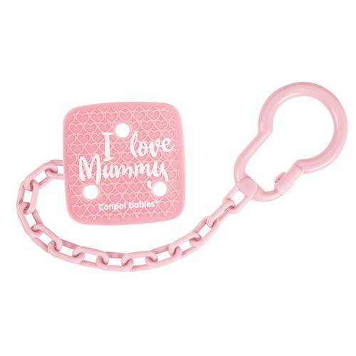 Canpol babies Клипса-держатель для пустышки "I Love Mummy" (квадратная), арт.2/434