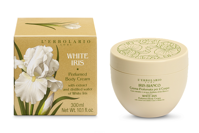 L'Erbolario БЕЛЫЙ ИРИС Парфюмированный крем для тела 300 мл